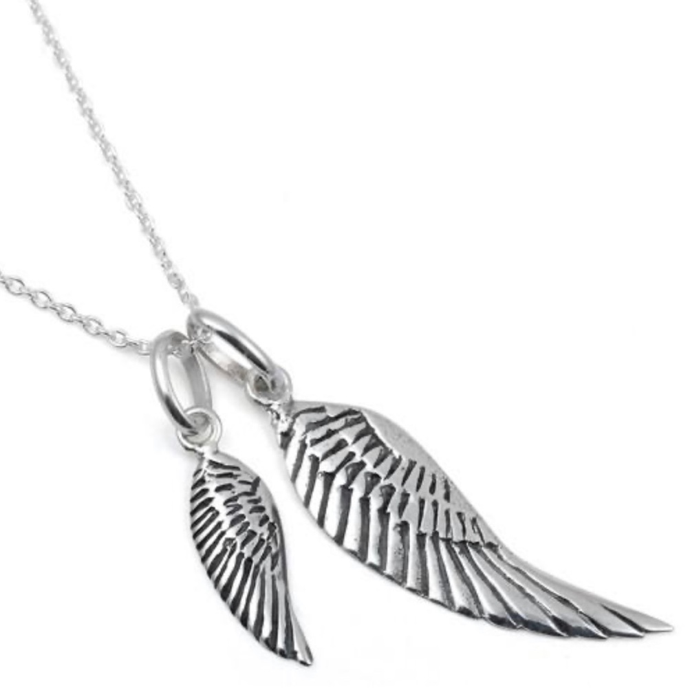 New! .925 SS Wings with 16” Necklace
